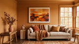 Color-drenching au salon : laisser une affiche donner le ton de l'automne