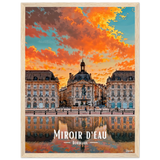 Affiche de bordeaux Miroir d’eau 30 × 40 cm / Oak - Univile