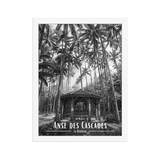 Affiche Anse des Cascades Noir & Blanc 50 × 70 cm Oak - Univile