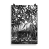 Affiche Anse des Cascades Noir & Blanc 61 × 91 cm Oak - Univile