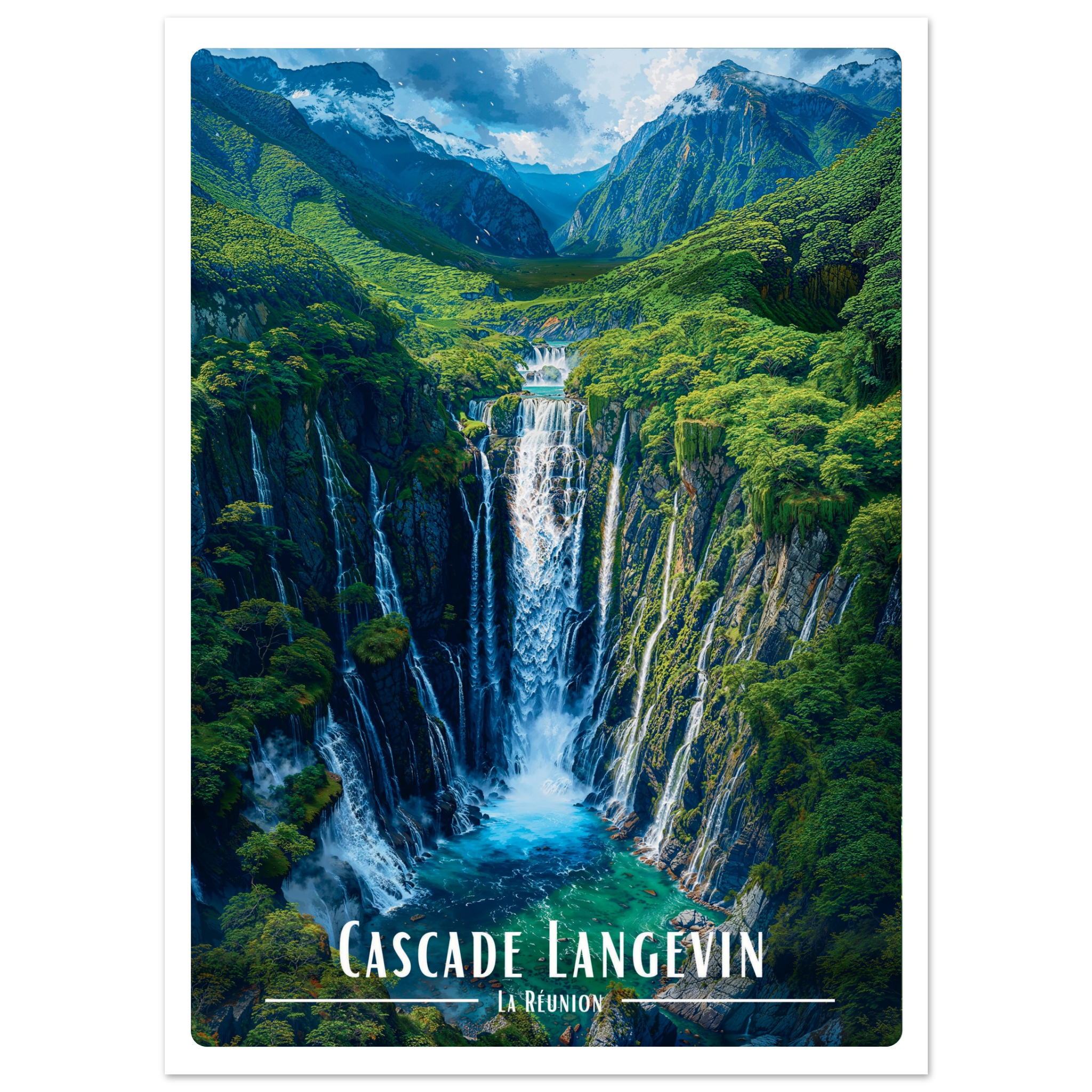 Carte Postale Cascade Langevin - Univile