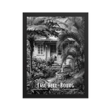 Affiche Case Hell-Bourg Noir & Blanc 30 × 40 cm Blanc - Univile