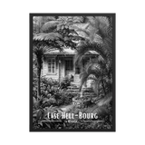 Affiche Case Hell-Bourg Noir & Blanc 30 × 40 cm Oak - Univile