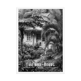 Affiche Case Hell-Bourg Noir & Blanc 50 × 70 cm Noir - Univile