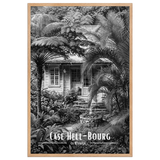Affiche Case Hell-Bourg Noir & Blanc 50 × 70 cm Blanc - Univile
