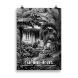 Affiche Case Hell-Bourg Noir & Blanc 61 × 91 cm Blanc - Univile