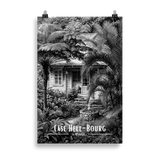 Affiche Case Hell-Bourg Noir & Blanc 61 × 91 cm Oak - Univile