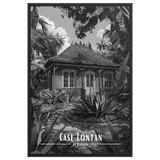 Affiche Case Lontan Noir & Blanc 30 × 40 cm Sans Cadre - Univile
