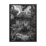 Affiche Case Lontan Noir & Blanc 30 × 40 cm Oak - Univile