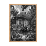 Affiche Case Lontan Noir & Blanc 50 × 70 cm Blanc - Univile