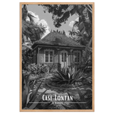 Affiche Case Lontan Noir & Blanc 50 × 70 cm Noir - Univile