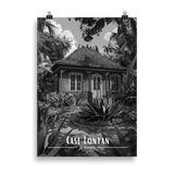 Affiche Case Lontan Noir & Blanc 61 × 91 cm Noir - Univile