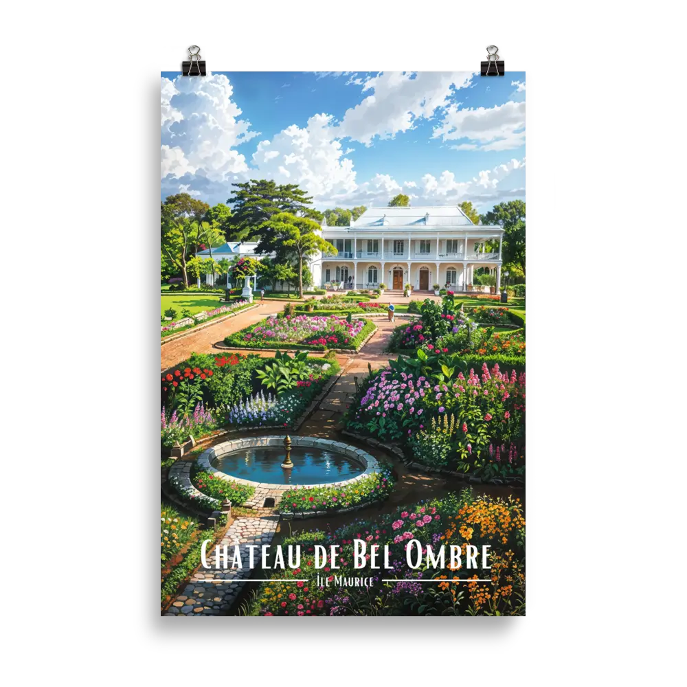Affiche Château de Bel Ombre   - Univ'île