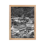 Affiche Le Bourg de Salazie Noir & Blanc 61 × 91 cm Sans Cadre - Univile