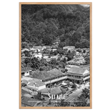 Affiche Le Bourg de Salazie Noir & Blanc 50 × 70 cm Noir - Univile