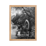 Affiche Moulin à Eau Noir & Blanc 61 × 91 cm Sans Cadre - Univile