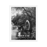 Affiche Moulin à Eau Noir & Blanc 50 × 70 cm Oak - Univile