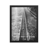 Affiche Nouvelle Route du Littoral Noir & Blanc 30 × 40 cm Noir - Univile
