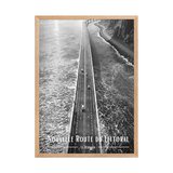 Affiche Nouvelle Route du Littoral Noir & Blanc 50 × 70 cm Blanc - Univile