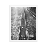 Affiche Nouvelle Route du Littoral Noir & Blanc 50 × 70 cm Oak - Univile