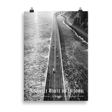 Affiche Nouvelle Route du Littoral Noir & Blanc 61 × 91 cm Noir - Univile