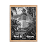Affiche Phare Sainte-Suzanne Noir & Blanc 61 × 91 cm Sans Cadre - Univile