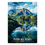 Affiche Carte Postale Piton des neiges vue du bassin martin   - Univ'île