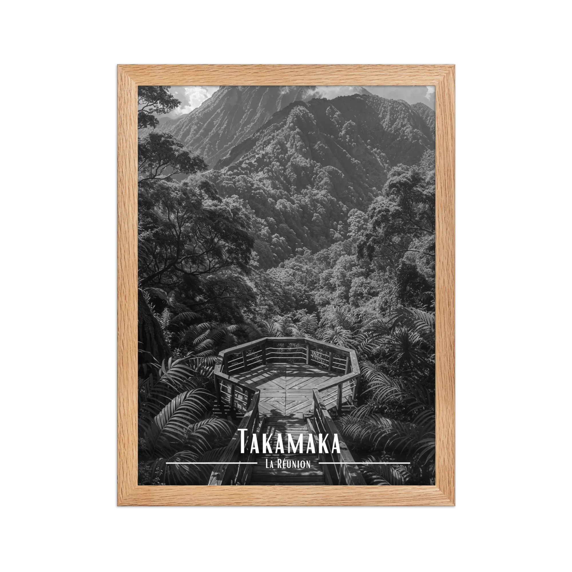 Affiche Takamaka Noir & Blanc 61 × 91 cm Sans Cadre - Univile