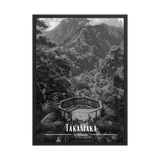 Affiche Takamaka Noir & Blanc 30 × 40 cm Oak - Univile