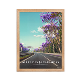 Affiche de La Réunion Allée des Jacarandas 30 × 40 cm / Oak - Univile La Réunion