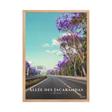 Affiche de La Réunion Allée des Jacarandas 50 × 70 cm / Oak - Univile La Réunion