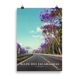 Affiche de La Réunion Allée des Jacarandas 50 × 70 cm / Sans cadre - Univile La Réunion