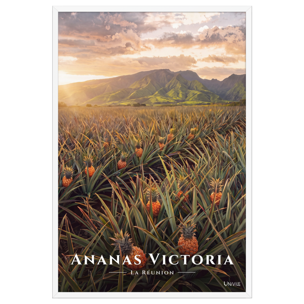 Poster Ananas Victoria Blanc 61 × 91 cm