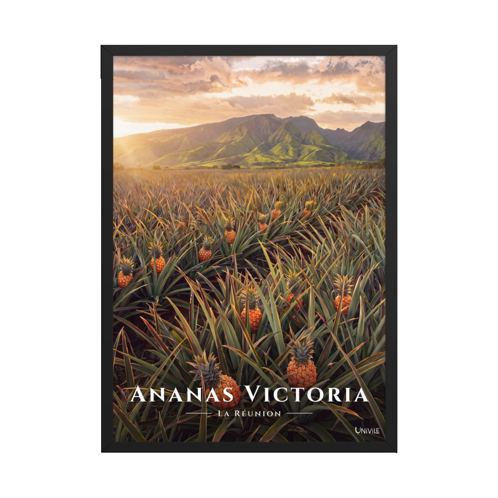 Poster Ananas Victoria Noir 50 × 70 cm