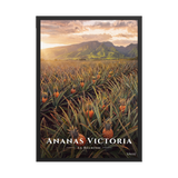 Poster Ananas Victoria Noir 50 × 70 cm