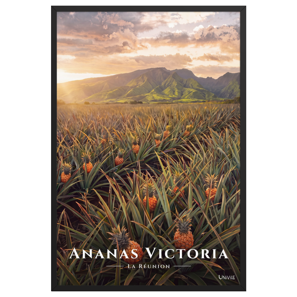 Poster Ananas Victoria Noir 61 × 91 cm