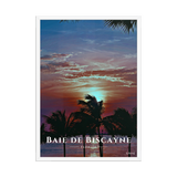 Affiche de Floride Baie de Biscayne 50 × 70 cm / Blanc - Univile Floride
