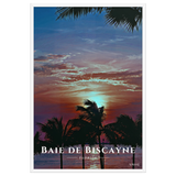 Affiche de Floride Baie de Biscayne 61 × 91 cm / Blanc - Univile Floride