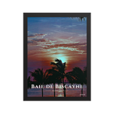 Affiche de Floride Baie de Biscayne 30 × 40 cm / Noir - Univile Floride