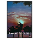 Affiche de Floride Baie de Biscayne 61 × 91 cm / Noir - Univile Floride