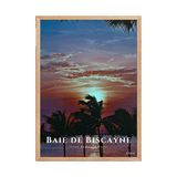 Affiche de Floride Baie de Biscayne 50 × 70 cm / Oak - Univile Floride