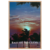 Affiche de Floride Baie de Biscayne 61 × 91 cm / Oak - Univile Floride