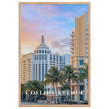 Affiche de Floride Collins Avenue Oak / 61 × 91 cm - Univile Floride