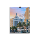 Affiche de Floride Collins Avenue Sans cadre / 30 × 40 cm - Univile Floride