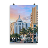 Affiche de Floride Collins Avenue Sans cadre / 50 × 70 cm - Univile Floride