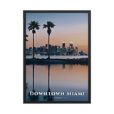 Poster Downtown Miami Noir 50 × 70 cm