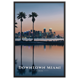 Poster Downtown Miami Noir 61 × 91 cm