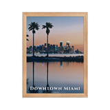 Poster Downtown Miami Oak 30 × 40 cm
