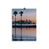 Poster Downtown Miami Sans cadre 30 × 40 cm