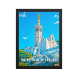 Affiche de Marseille Notre-Dame de la Garde 30 × 40 cm / Noir - Univile